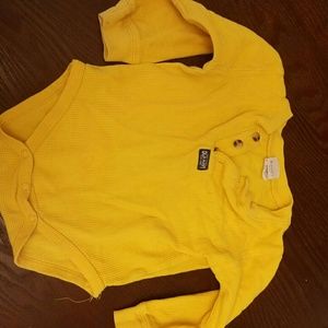 Old Navy yellow thermal onsie